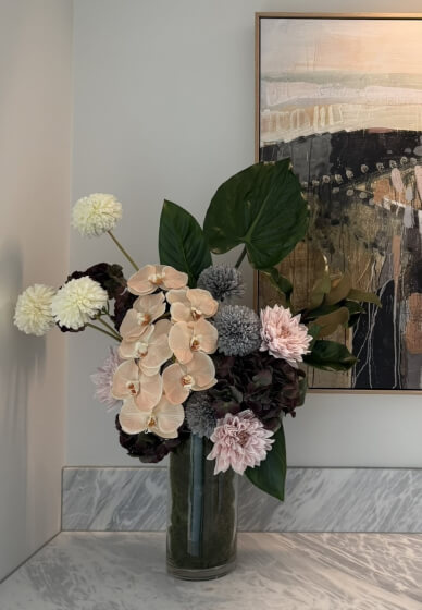 Faux Flower Vase Arrangement Workshop