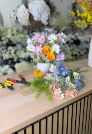 Faux Flower Vase Arrangement Workshop