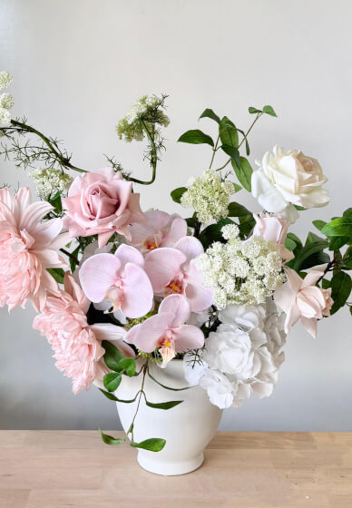 Faux Flower Vase Arrangement Workshop