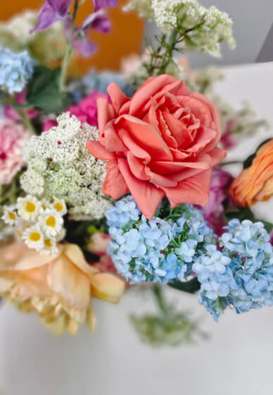 Faux Flower Vase Arrangement Workshop