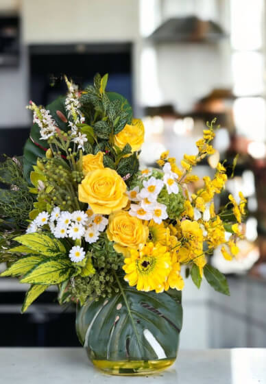 Faux Flower Vase Arrangement Workshop