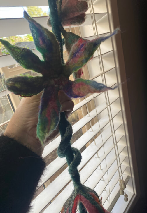 Felting Flowers and Vine Bunting Workshop for Beginners