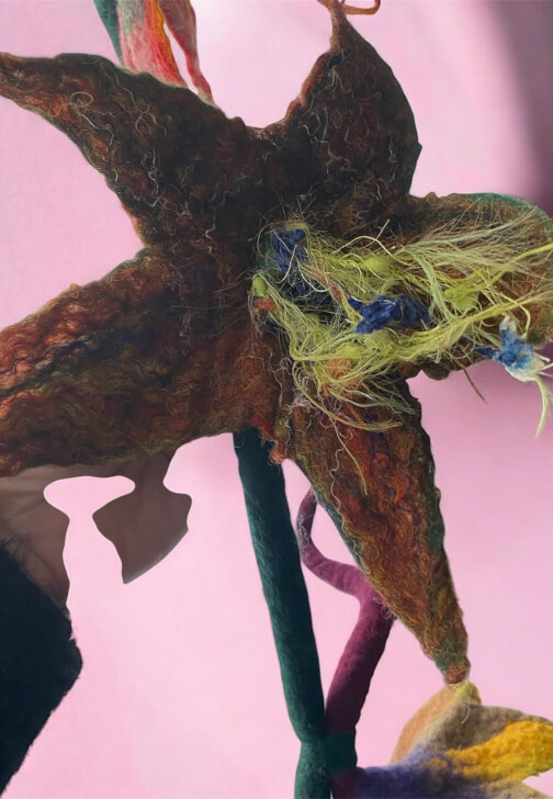 Felting Flowers and Vine Bunting Workshop for Beginners