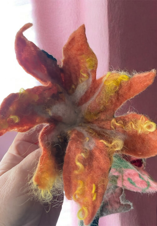 Felting Flowers and Vine Bunting Workshop for Beginners