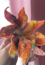 Felting Flowers and Vine Bunting Workshop for Beginners