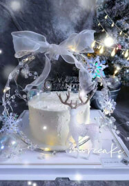 Festive 6-Inch Cake Decorating Course:Christmas Cake