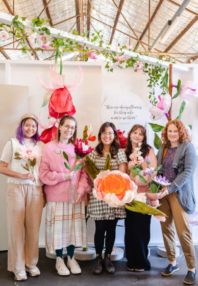 Festive Flower Ornaments Workshop with Drinks and Sweet Treats