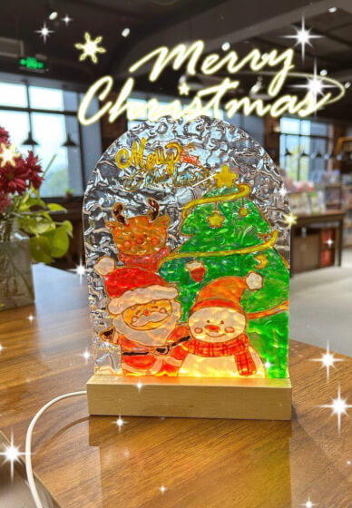 Festive Glass Painting Workshop: Christmas Party Edition