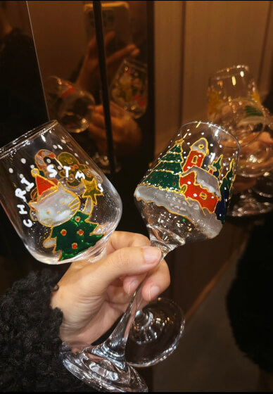 Festive Glass Painting Workshop: Christmas Party Edition