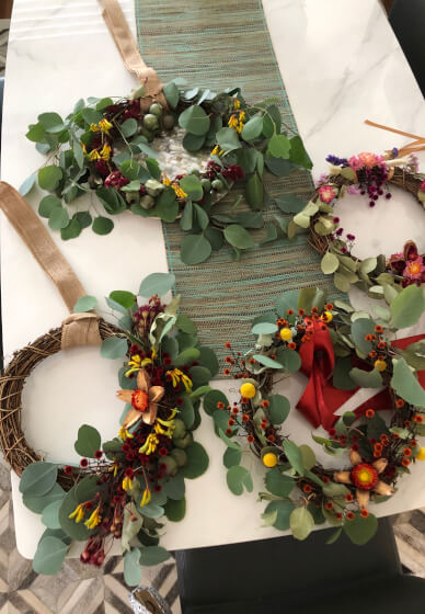 Festive Wreath Making Class for Beginners