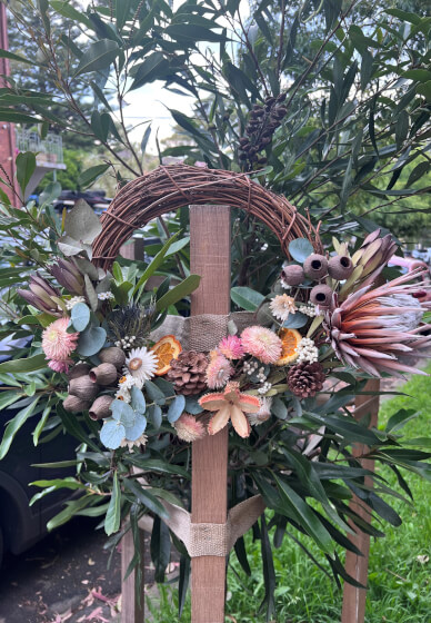 Festive Wreath Making Class for Beginners