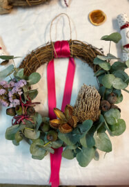 Festive Wreath Making Class for Beginners