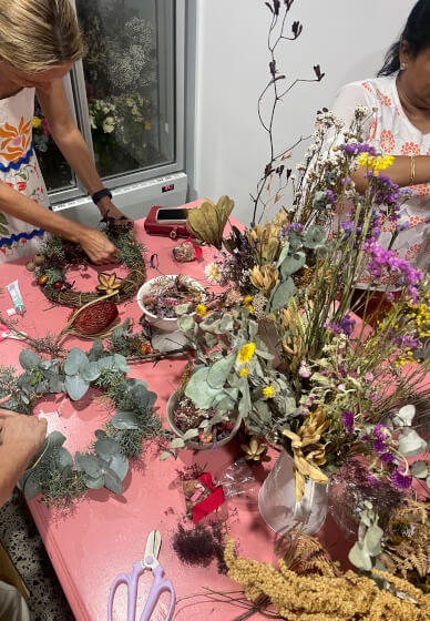 Festive Wreath Making Class for Beginners
