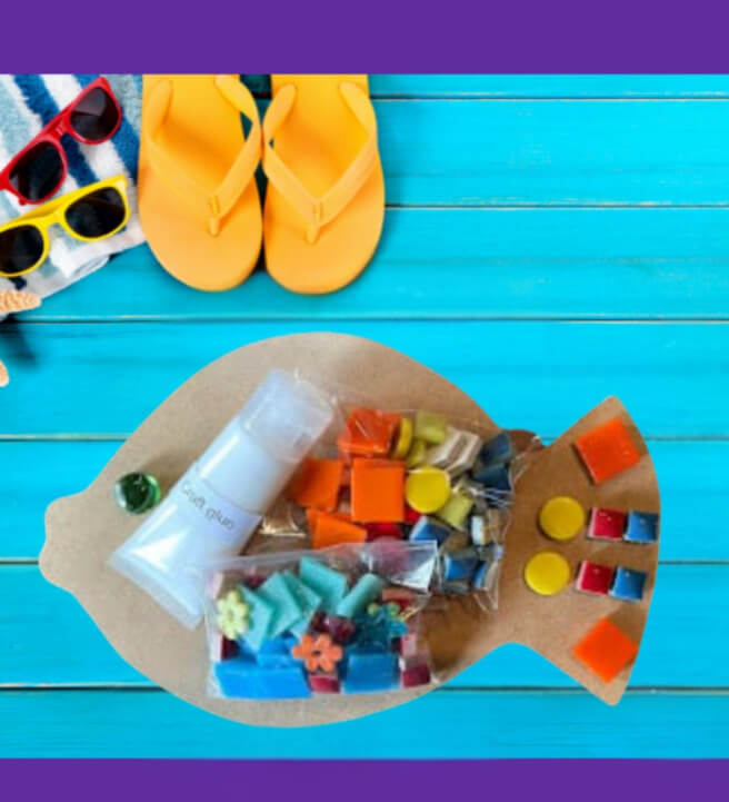 Fish Mosaic for Kids Craft Kit