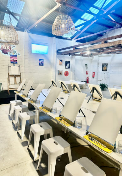 Fishing with Dad Paint and Sip Class