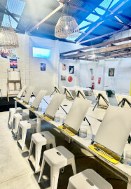 Fishing with Dad Paint and Sip Class