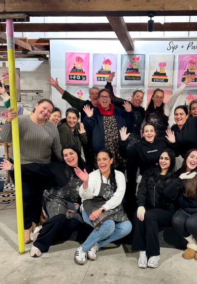 Fishing with Dad Paint and Sip Class