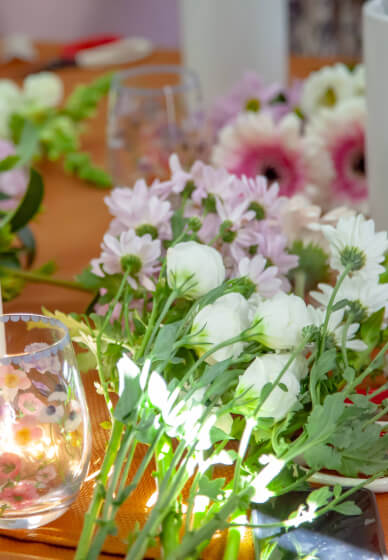 Floral Arranging and Wine Workshop