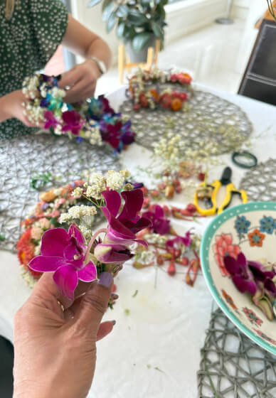 Floral Crown Making Workshop and High Tea Party