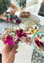 Floral Crown Making Workshop and High Tea Party