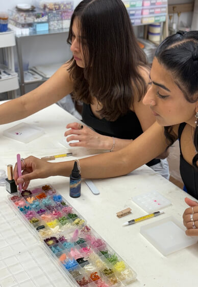 Floral Earring Resin Jewellery Workshop