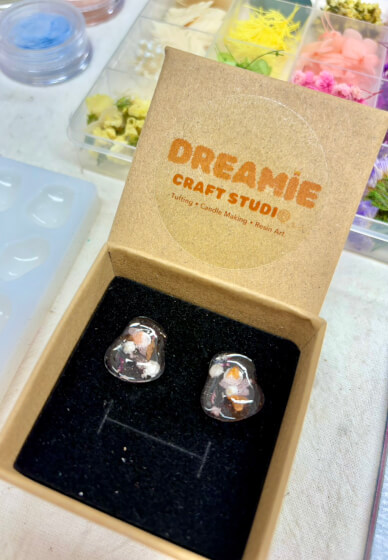 Floral Earring Resin Jewellery Workshop