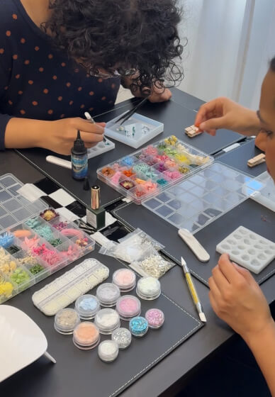 Floral Earring Resin Jewellery Workshop