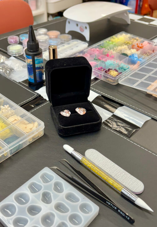 Floral Earring Resin Jewellery Workshop