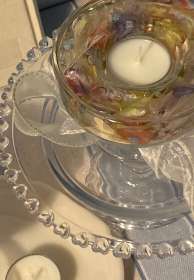 Floral Gel Wax Candle Holder and Custom Tealight Workshop