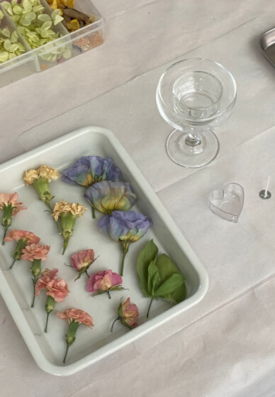 Floral Gel Wax Candle Holder and Custom Tealight Workshop