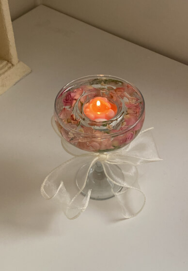 Floral Gel Wax Candle Holder and Custom Tealight Workshop
