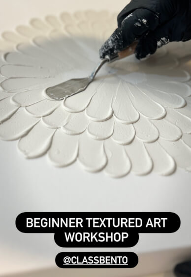 Floral Textured Art Workshop for Beginners