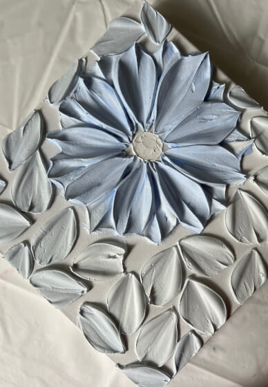 Floral Textured Art Workshop for Beginners