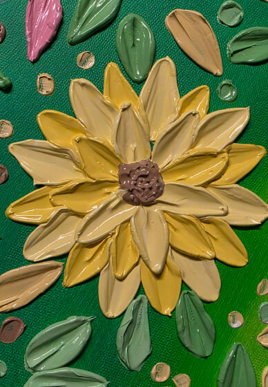Floral Textured Art Workshop