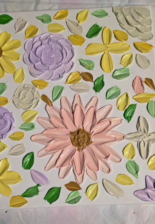 Floral Textured Art Workshop