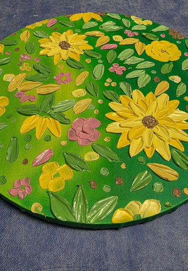 Floral Textured Art Workshop