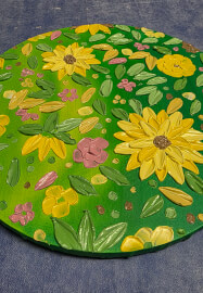 Floral Textured Art Workshop