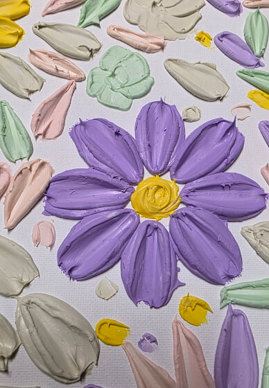 Floral Textured Art Workshop