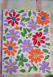 Floral Textured Art Workshop