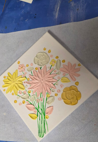 Floral Textured Art Workshop