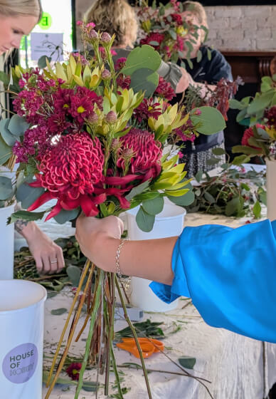 Flower Arranging Workshop: Bouquets and Bubbles