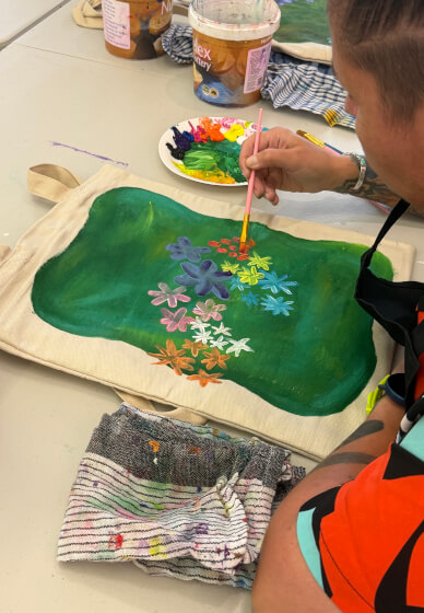 Flower Tote Painting Workshop