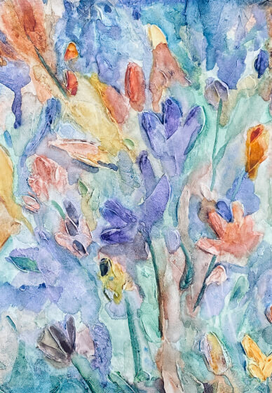 Flowers Textured Acrylic Painting Workshop