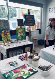 Flowers Textured Acrylic Painting Workshop