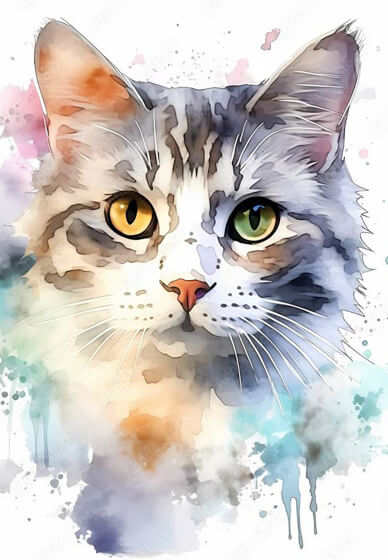 Fluffy Cat Watercolour Painting Workshop
