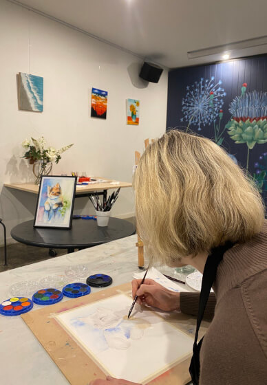 Fluffy Cat Watercolour Painting Workshop