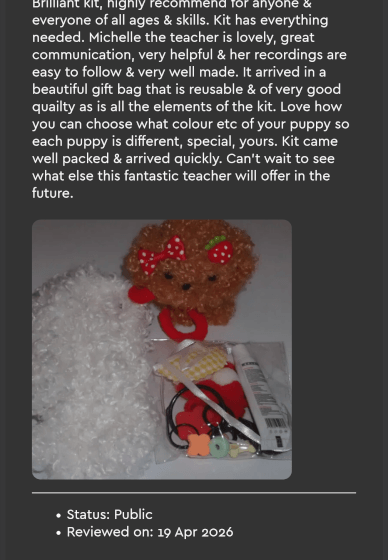 Fluffy Puppy Craft Kit