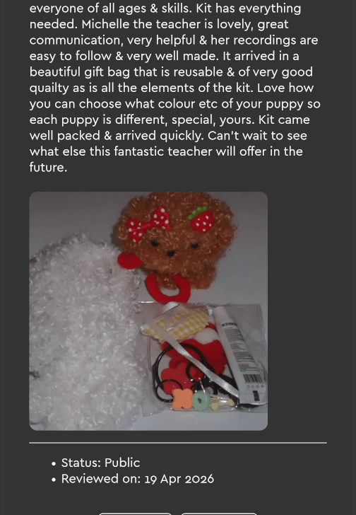 Fluffy Puppy Craft Kit