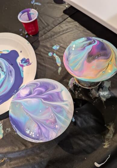 Fluid Art Paint Pouring Coasters and Wall Art Workshop