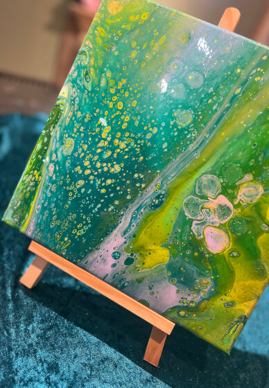 Fluid Art Paint Pouring Coasters and Wall Art Workshop
